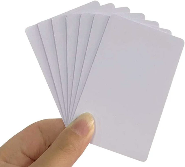 Alt view image 2 of 6 - 13.56MHz FM1108 1K RFID Access Control Cards MF Classic 1K ISO14443A PVC Contactless IC Cards 4-Byte UID Password Protected Printable Double-Sided ID Cards Credit Card Size White 20 Pack
