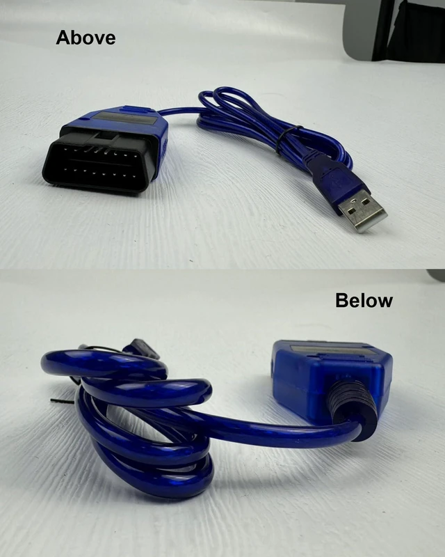 Alt view image 3 of 4 - VAG-COM KKL 409.1 OBDII USB Diagnostic Cable 16-Pin J1962 Male OBD2 Adapter Interface ISO9141 KWP2000 Vehicle Programming Cable K/L Terminal Communication for Windows XP/WIN7 32-Bit Systems 1 Pack