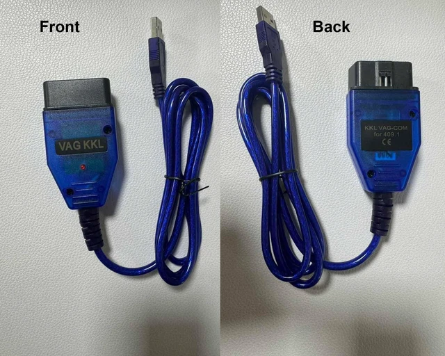 Alt view image 2 of 4 - VAG-COM KKL 409.1 OBDII USB Diagnostic Cable 16-Pin J1962 Male OBD2 Adapter Interface ISO9141 KWP2000 Vehicle Programming Cable K/L Terminal Communication for Windows XP/WIN7 32-Bit Systems 1 Pack