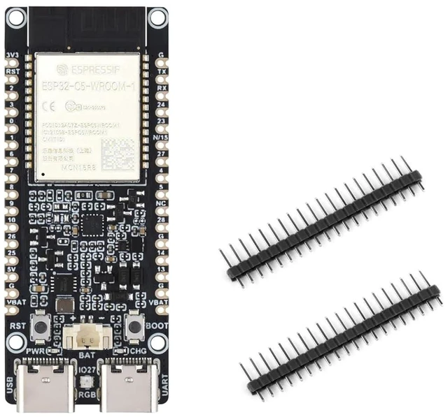 Main image of ESP32-C5 Development Board with ESP32-C5-WROOM-1 Module Dual-Band 5GHz/2.4GHz Wi-Fi 6 BLE 5 Zigbee 3.0 Thread 240MHz RISC-V 32-Bit Processor 16MB Flash 8MB PSRAM Dual USB Type-C