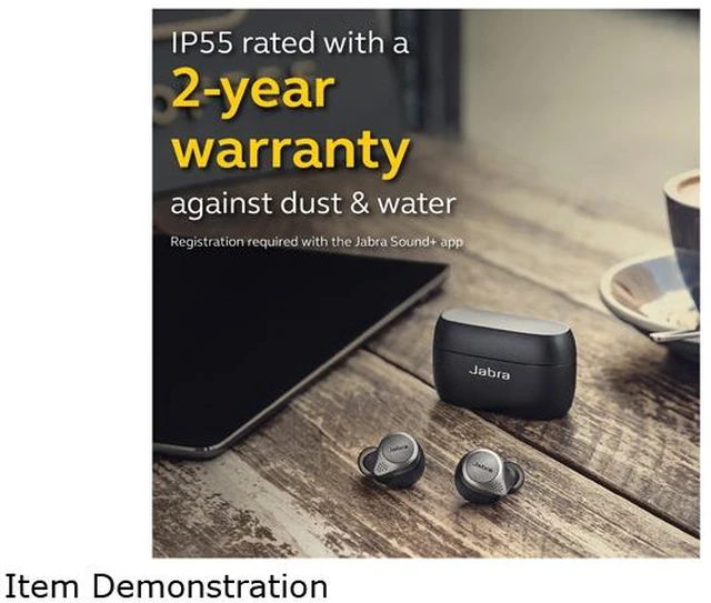 Alt view image 4 of 5 - Elite 75t True Wireless Earbuds with Charging Case Active Noise Cancellation 4-Microphone Call Technology Voice Assistant Enabled In-Ear Headphones Secure Fit Customizable Equalizer