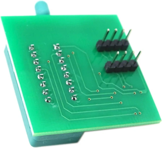 Alt view image 5 of 7 - CH341A USB Programmer EEPROM BIOS Programmer and SPI Flash Memory Writer with SOIC8 Clip 1.8V Adapter and SOIC8 Adapter for 24 25 Series Flash Chips USB In-Circuit EEPROM Programming Tool