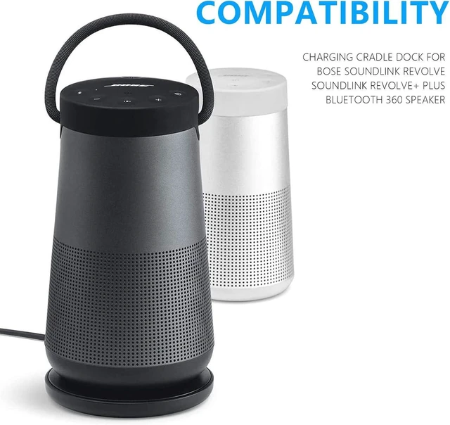 Alt view image 9 of 10 - Charging Cradle Charger for Bose Soundlink Revolve, Charging Cradle for Bose Soundlink Revolve/Soundlink Revolve+ (Series II) Revolve Plus/Plus 2 Speaker Charging Dock Replacement Charger Base