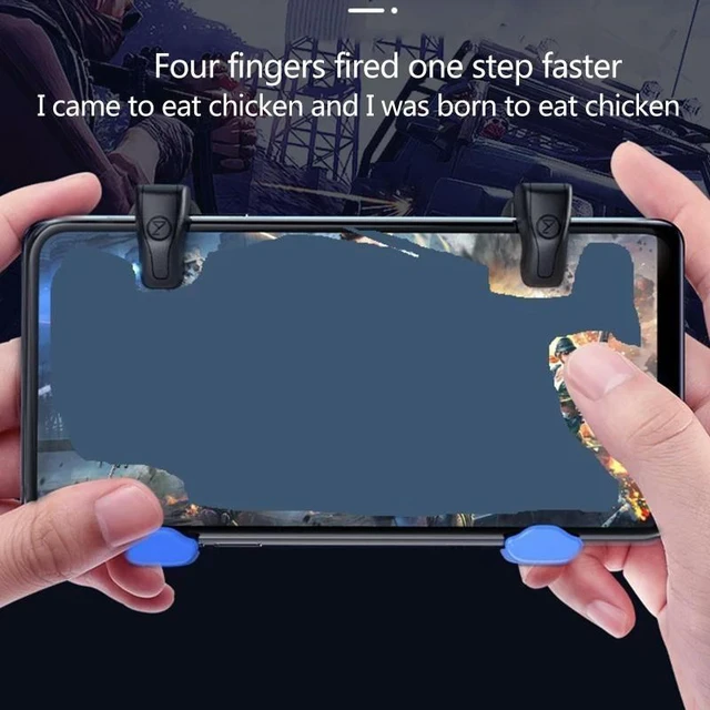 Alt view image 3 of 6 - Mobile Game Controller Gaming Triggers Sensitive Controller Joysticks Aim & Trigger Keys Mobile Gaming Control Triggers for Aim and Trigger Input Pair