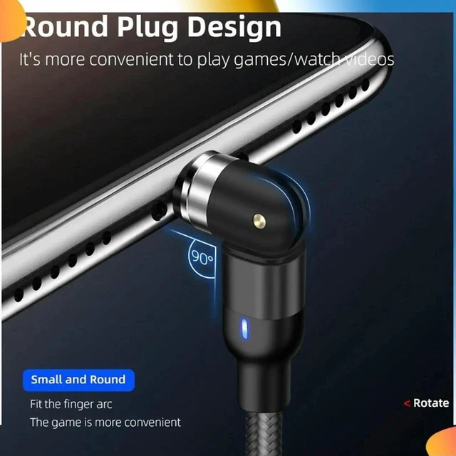 Alt view image 2 of 4 - Round Magnetic Cable Plug Micro-USB Fast Charging Adapter Magnetic Charger Connector Phone Charging Plug for Android Phones Magnetic Cable Charging Accessory 2X
