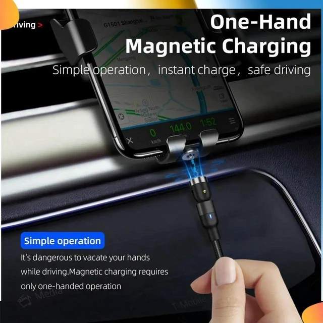 Alt view image 4 of 4 - Round Magnetic Cable Plug Micro-USB Fast Charging Adapter Magnetic Charger Connector Phone Charging Plug for Android Phones Magnetic Cable Charging Accessory 2X