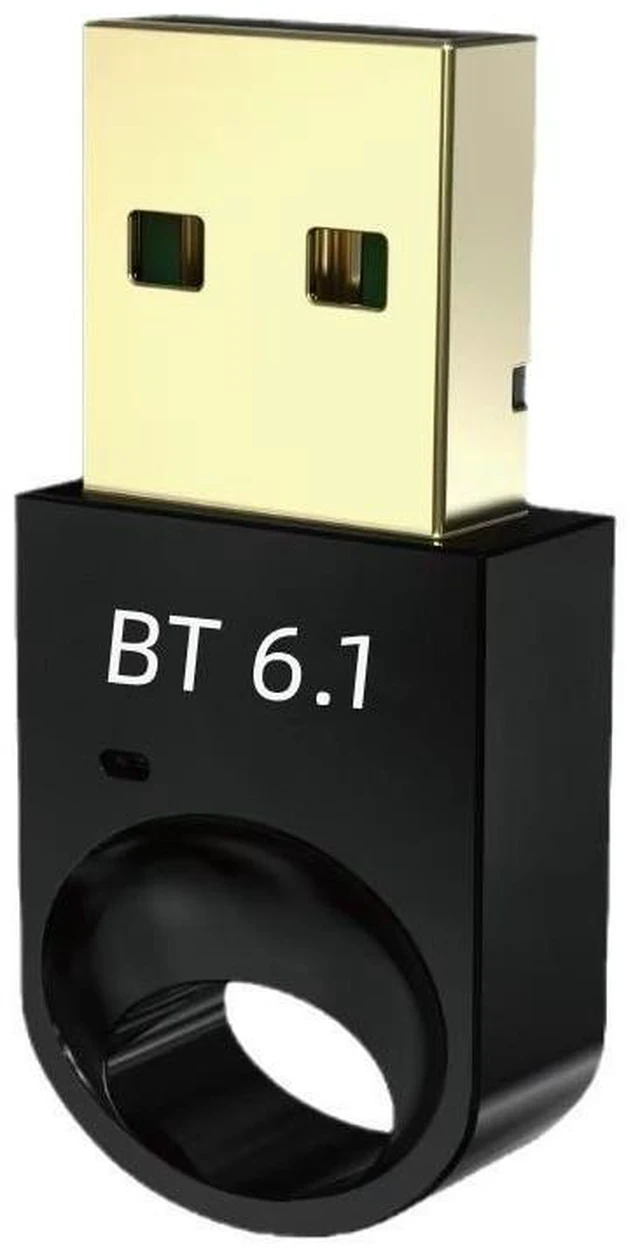 Main image of BT6.1 Bluetooth Adapter Mini USB Bluetooth 6.1 Receiver Transmitter Audio Data Dongle for PC Desktop Laptop Plug-and-Play 3 Mbps 33 ft/10 m Range Compatible with Windows 11/10/8.1/7