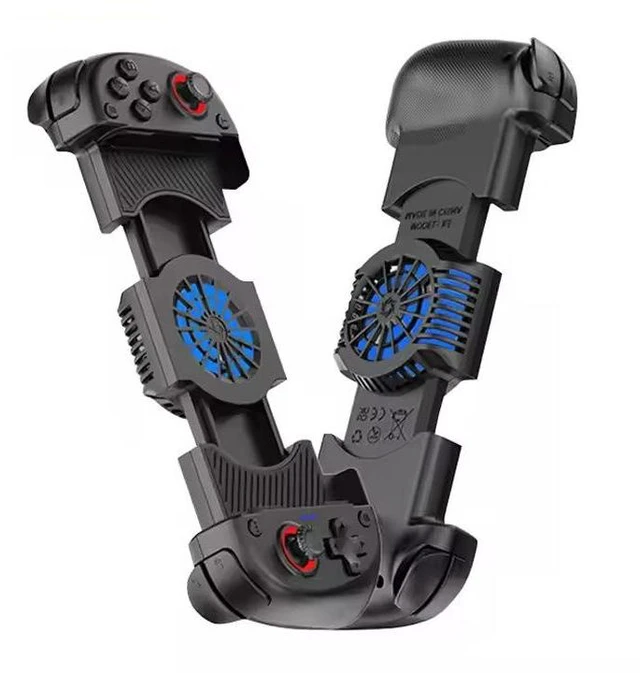 Alt view image 2 of 5 - X3 Telescopic Phone Gaming Controller Hall Effect Joystick & Trigger Gamepad Built-In Cooling Fan Bluetooth 5.2 Low-Latency Connection 20H Battery For PC/Switch/Android/iOS