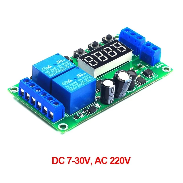 Alt view image 4 of 4 - YF-7 2-Channel Delay Relay Board Pulse Trigger Timer Module Cycle Timing Control 0.01s-999m Adjustable Delay Time Dual-Channel Relay Timing Controller