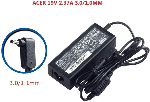 Alt view image 4 of 6 - 45W 19V 2.37A AC Adapter Power Supply Charger 3.0 1.1mm Small Pin Battery Cord AO1 131 AO1 431 C730 C738T C810 Replacement Unit Main Cable Wire for Cloudbook Chromebook Laptop Computer Notebook