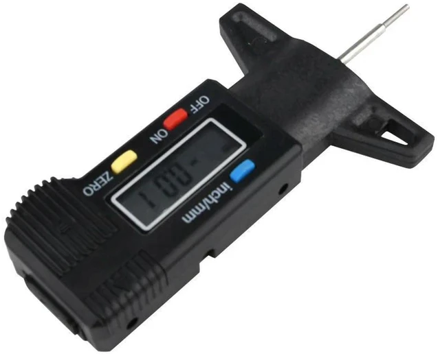 Alt view image 3 of 3 - 0-25mm LCD Digital Depth Gauge Caliper for Car Tires Tire Tread Gauge Measuring Tool Digital Tread Measurer for Car Tire Repair Tool and Tread Measurement
