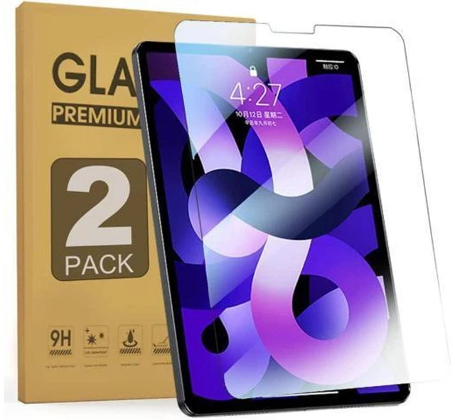 Main image of Tempered Glass Screen Protector 9H 0.33mm Blue Light Blocking Compatible with iPad Air 10.9 Inch 4th 5th Gen iPad Pro 11 Inch 1st 2nd 3rd Gen Pencil Compatible Case Friendly 2 Pack