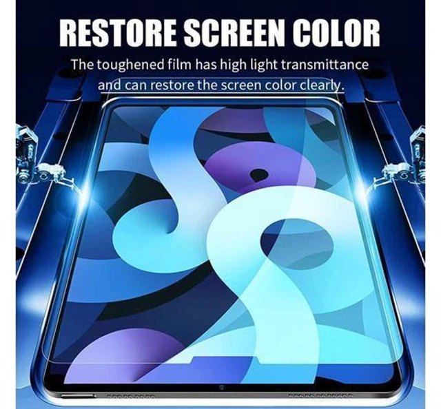Alt view image 3 of 7 - Tempered Glass Screen Protector 9H 0.33mm Blue Light Blocking Compatible with iPad Air 10.9 Inch 4th 5th Gen iPad Pro 11 Inch 1st 2nd 3rd Gen Pencil Compatible Case Friendly 2 Pack