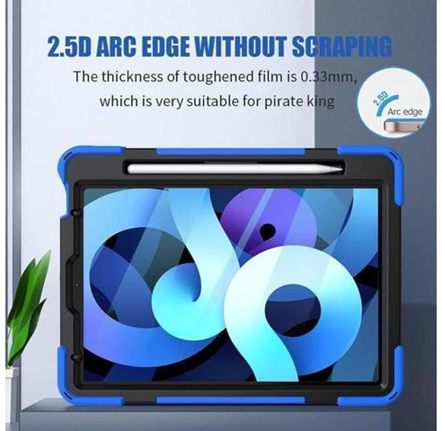 Alt view image 4 of 7 - Tempered Glass Screen Protector 9H 0.33mm Blue Light Blocking Compatible with iPad Air 10.9 Inch 4th 5th Gen iPad Pro 11 Inch 1st 2nd 3rd Gen Pencil Compatible Case Friendly 2 Pack