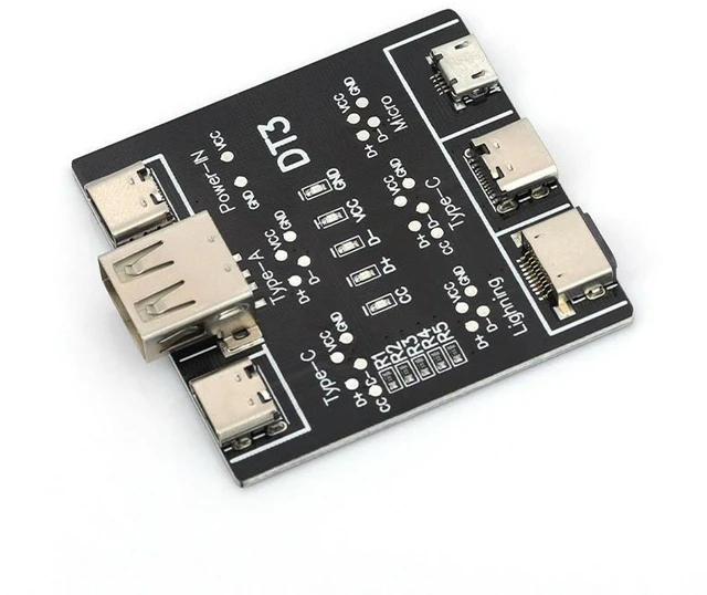 Alt view image 3 of 3 - DT3 USB C Type C Micro USB Lightning Cable Tester Board USB Data Cable Detection Tool and Charging Cable Detector Fast Quick Charging Test Device for iOS and Android Devices