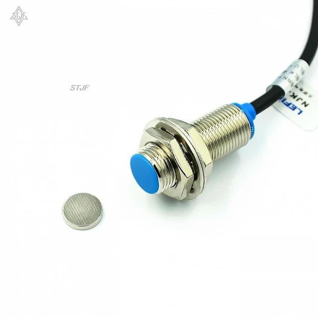 Alt view image 2 of 2 - NJK-5002C Hall Effect Proximity Sensor NPN 3-Wires Normally Open Switch + Magne