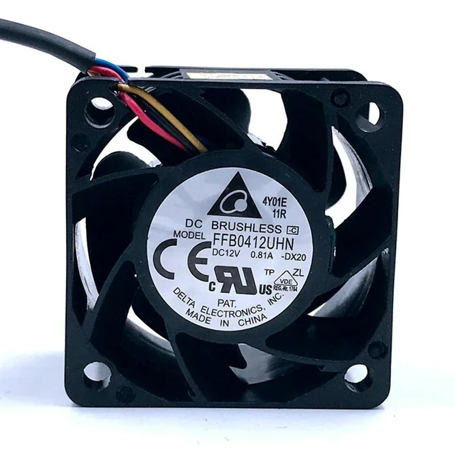 Alt view image 2 of 3 - FFB0412UHN 4028 40x40x28MM 12V 0.81A 4-Pin High Speed Cooling Fan 40mm Server Fan for 1U 2U Server Cooling Applications