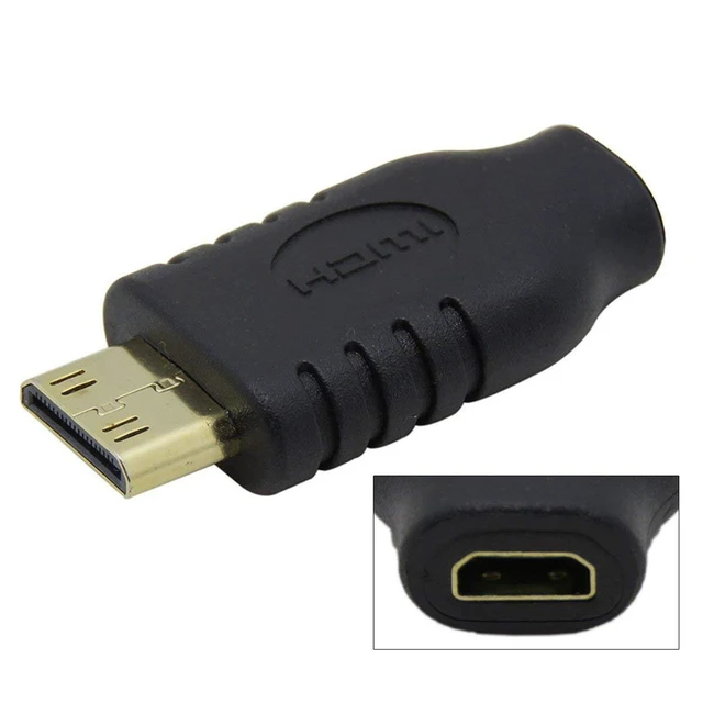 Alt view image 2 of 6 - Type D Micro HDMI Female to Type C Mini HDMI 1.4 Male Adapter 4K 60Hz High Speed Micro HDMI Cable Converter Gold Plated Connectors with Strain Relief and Foil Shielding for DC/DV