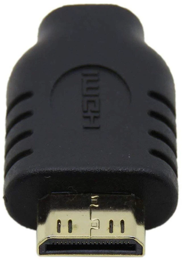 Alt view image 5 of 6 - Type D Micro HDMI Female to Type C Mini HDMI 1.4 Male Adapter 4K 60Hz High Speed Micro HDMI Cable Converter Gold Plated Connectors with Strain Relief and Foil Shielding for DC/DV