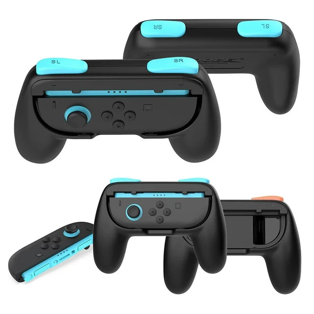 Alt view image 2 of 7 - Game Controller Grip Handles Hand Grip Holders ABS Gamepad Grip Supports Controller Brackets Wear-Resistant Grip Accessories for Game Controllers 2 PCS