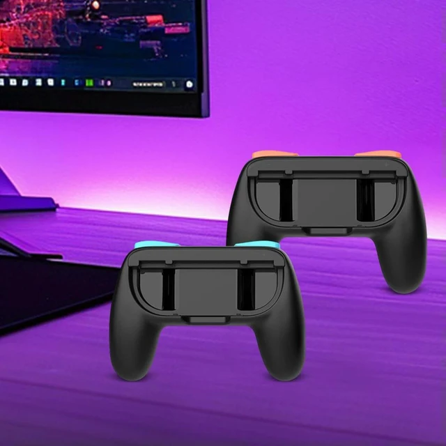 Alt view image 3 of 7 - Game Controller Grip Handles Hand Grip Holders ABS Gamepad Grip Supports Controller Brackets Wear-Resistant Grip Accessories for Game Controllers 2 PCS
