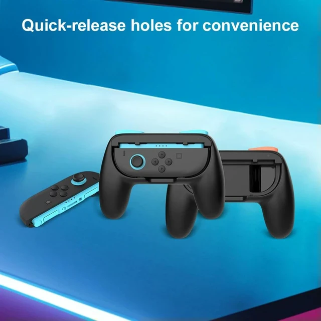 Alt view image 4 of 7 - Game Controller Grip Handles Hand Grip Holders ABS Gamepad Grip Supports Controller Brackets Wear-Resistant Grip Accessories for Game Controllers 2 PCS