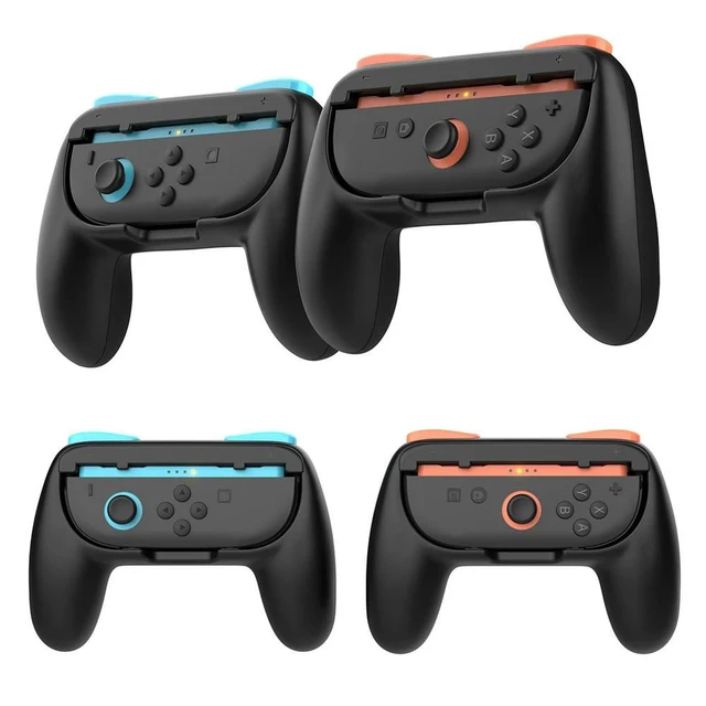 Alt view image 5 of 7 - Game Controller Grip Handles Hand Grip Holders ABS Gamepad Grip Supports Controller Brackets Wear-Resistant Grip Accessories for Game Controllers 2 PCS