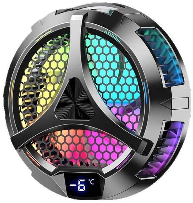 Main image of X42 Magnetic Semiconductor Phone Cooler 100mm Tablet Cooling Head 9V/2.1A High Power Dual-Level Cooling with Digital Temperature Display and RGB Light For iPhone 12-16 Series and iPad Gaming