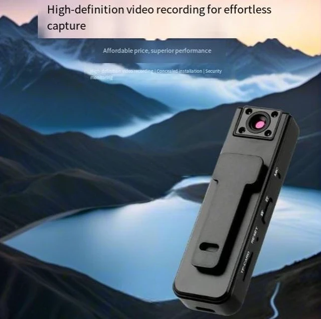 Alt view image 3 of 7 - Body Worn Camera 1080P HD Video Recorder with Audio Recording Night Vision Sports Camera 500mAh Battery 128GB Storage Back Clip for Hands-Free Evidence Recording