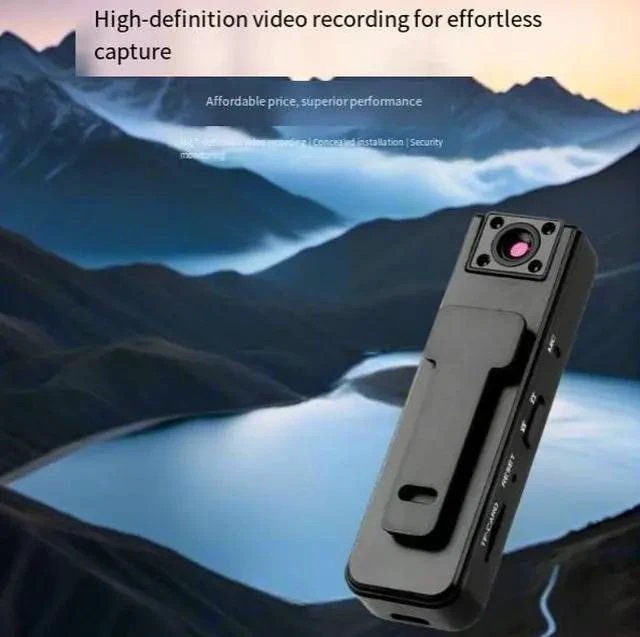 Alt view image 7 of 7 - Body Worn Camera 1080P HD Video Recorder with Audio Recording Night Vision Sports Camera 500mAh Battery 128GB Storage Back Clip for Hands-Free Evidence Recording