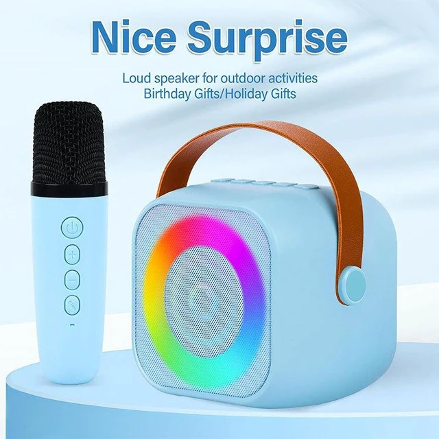 Alt view image 3 of 6 - K29 Portable Karaoke Microphone Speaker 2-in-1 Wireless Bluetooth 5.3 Singing Machine with 5W Speaker 1200mAh Rechargeable Battery Type-C Charging 5 Sound Effects for Home KTV Parties