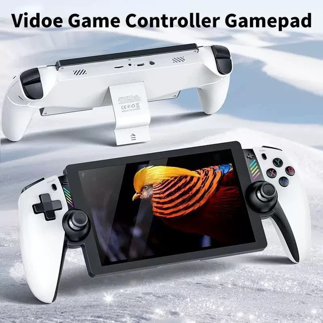 Alt view image 3 of 7 - M28 Handheld Gaming Console 7.1" IPS Portable Game System Octa-Core 2.0GHz Mali-G52 PS2 PSP Dreamcast N64 Support Dual 3D Joysticks 4000mAh Battery Retro Emulator TV Output