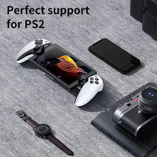 Alt view image 2 of 7 - M28 Handheld Gaming Console 7.1" IPS Portable Game System Octa-Core 2.0GHz Mali-G52 PS2 PSP Dreamcast N64 Support Dual 3D Joysticks 4000mAh Battery Retro Emulator TV Output