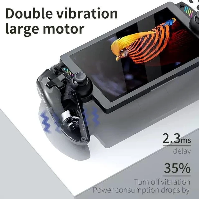 Alt view image 4 of 7 - M28 Handheld Gaming Console 7.1" IPS Portable Game System Octa-Core 2.0GHz Mali-G52 PS2 PSP Dreamcast N64 Support Dual 3D Joysticks 4000mAh Battery Retro Emulator TV Output