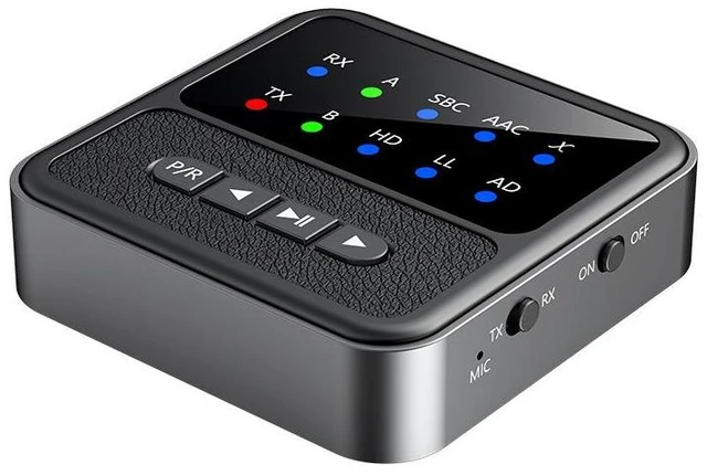 Main image of Bluetooth 5.4 AptX Audio Receiver Transmitter 2-in-1 AUX/RCA Wireless Adapter with 3.5mm Interface One-to-Two Connection Bluetooth Reception and Transmission 50H Battery