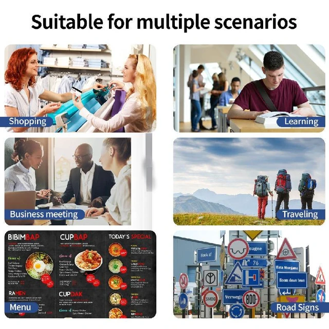 Alt view image 5 of 6 - S08 AI Voice Translator Pen 134-Language Translation Device with ChatGPT Integration Offline Text and Speech Translation 22-Language Transcription HD Recording for Learning and Travel