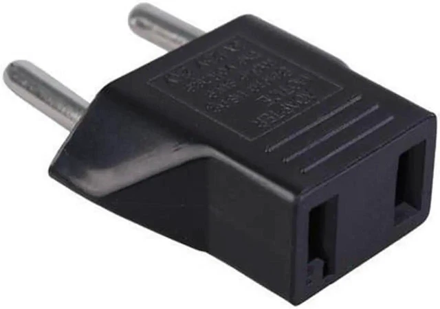 Alt view image 3 of 3 - US to EU Travel Plug Adapter 2/3 Pin US Socket to EU 2 Round Pin Power Adapter European Outlet Plug Converter 10A 250V 2500W Safety Shutter ABS Housing