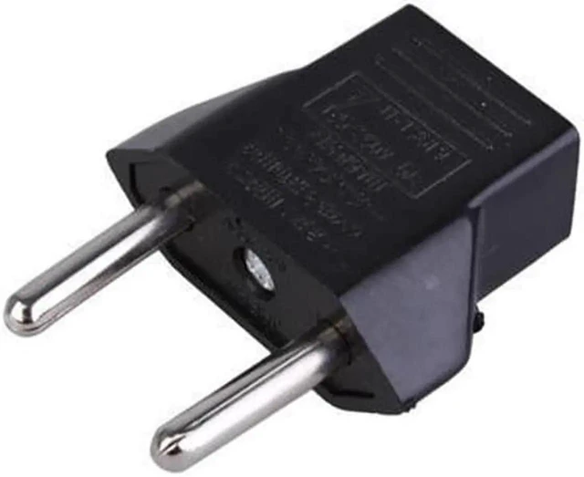 Main image of US to EU Travel Plug Adapter 2/3 Pin US Socket to EU 2 Round Pin Power Adapter European Outlet Plug Converter 10A 250V 2500W Safety Shutter ABS Housing