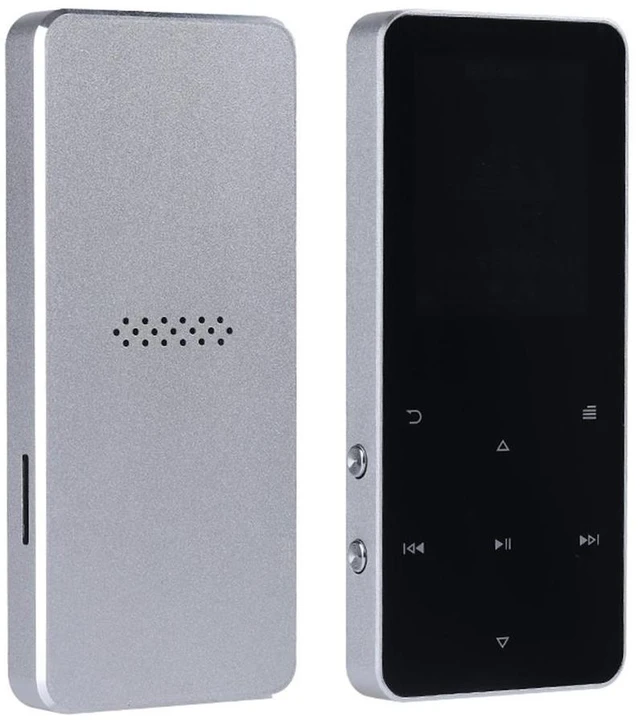 Main image of Metal Bluetooth MP3 MP4 Player Portable Lossless Music Player with Touch Screen Voice Recording and FM Radio TF Card Slot 16G Built-in Memory Micro USB 2.0 3.5mm Headphone Jack Silver