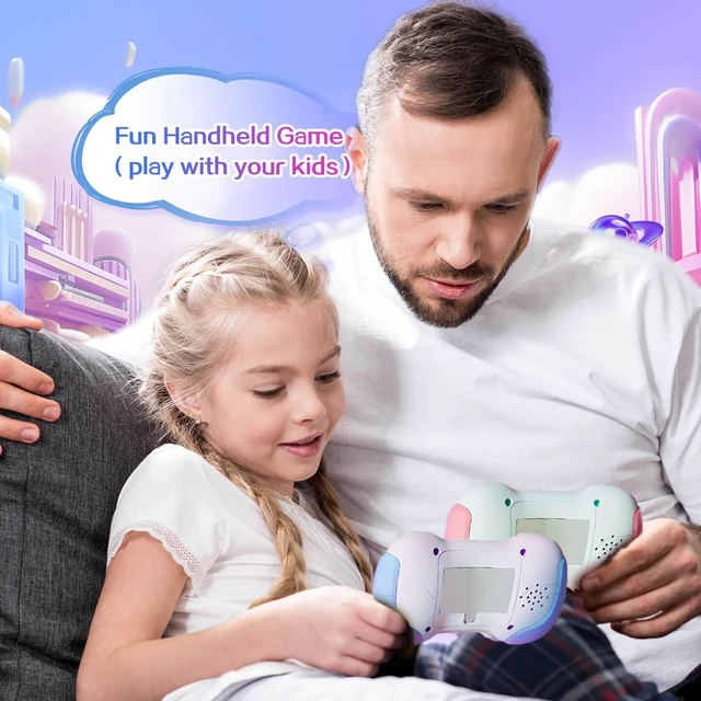 Alt view image 4 of 7 - Quick Press Fidget Game Handheld Gamepad Toy Flashing RGB Light Reaction Game Console with 999 Levels 4 Game Modes Music Mode 8 Note Piano Buttons and 200-Note Recording for Kids