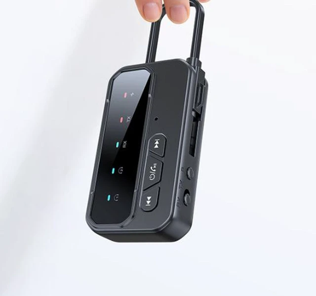 Main image of BT-108 Bluetooth 5.4 Audio Transmitter Receiver Adapter 3-in-1 AUX Wireless Audio Adapter Dual-Link for 2 Headphones 200mAh Battery 10H RX / 6H TX Type-C Charging 3.5mm AUX Connection