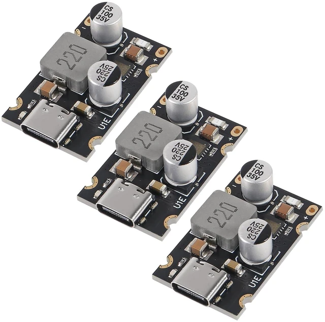 Main image of 65W PD Fast Charging Module Type-C USB Interface Power Delivery Charger Board PD3.1 PPS QC3.0 SCP DC 8-30V Input 3.3-21V Auto Output 20V 3.25A Max Protection Circuit 3PCS