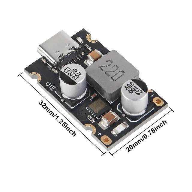 Alt view image 4 of 6 - 65W PD Fast Charging Module Type-C USB Interface Power Delivery Charger Board PD3.1 PPS QC3.0 SCP DC 8-30V Input 3.3-21V Auto Output 20V 3.25A Max Protection Circuit 3PCS