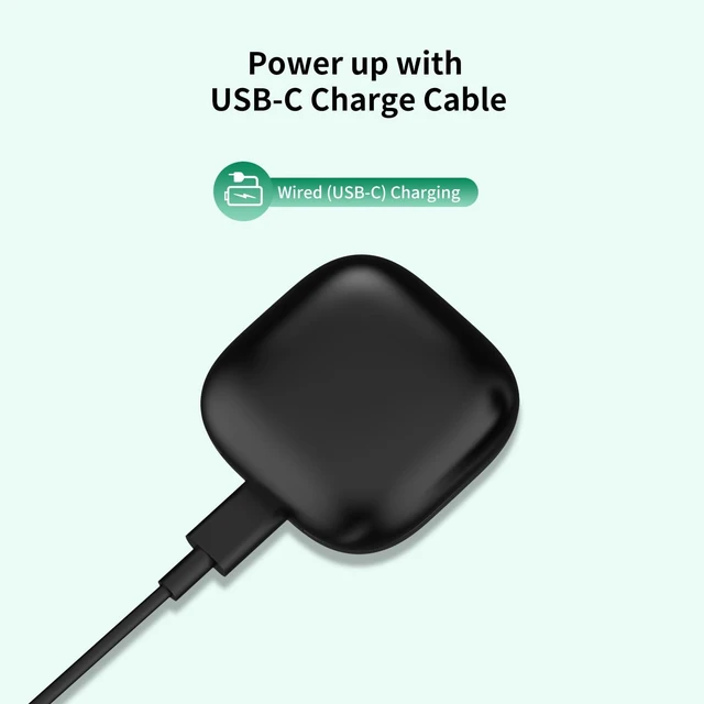 Alt view image 6 of 7 - USB-C Wireless Earbud Charging Case Replacement 680mAh Battery Bluetooth Pairing Hard Shell Charging Case 2 Hour Case Recharge 30 Minute Earbud Recharge No Earbuds Included