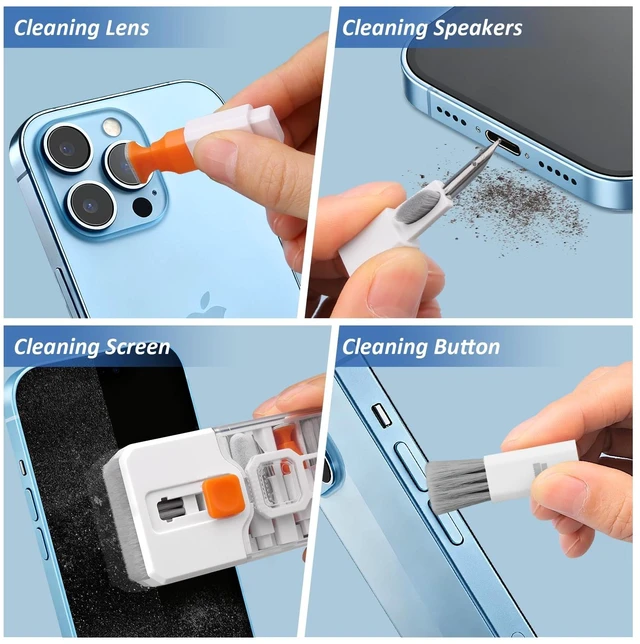 Alt view image 3 of 7 - GW013 Electronics Cleaning Kit Keyboard Cleaning Kit Laptop Screen Cleaner Computer Cleaning Tools with Keycap Puller Brushes Cleaning Cloths and Lens Pen For MacBook/iPad/iPhone