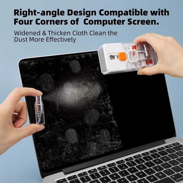 Alt view image 5 of 7 - GW013 Electronics Cleaning Kit Keyboard Cleaning Kit Laptop Screen Cleaner Computer Cleaning Tools with Keycap Puller Brushes Cleaning Cloths and Lens Pen For MacBook/iPad/iPhone