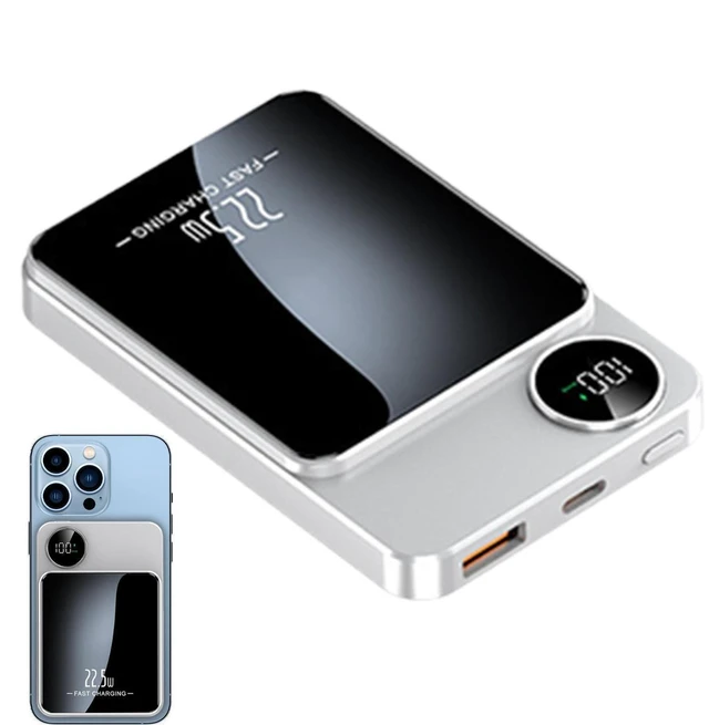 Main image of 20000mAh Magnetic Wireless Charging Pad 20W PD3.0 Portable Power Bank Charger Multi-Device Charging Dock and Phone Earbuds Smart Watch Charging Hub for Desk Home Office Travel
