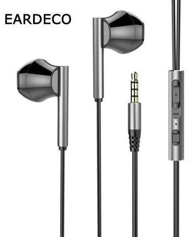 Alt view image 4 of 5 - Wired Headphones In-Ear Earbuds with Microphone 8 Cores Dynamic Stereo Bass Earphone Headset for Mobile Phone Wired In-Ear Earphones and Stereo Audio Headset