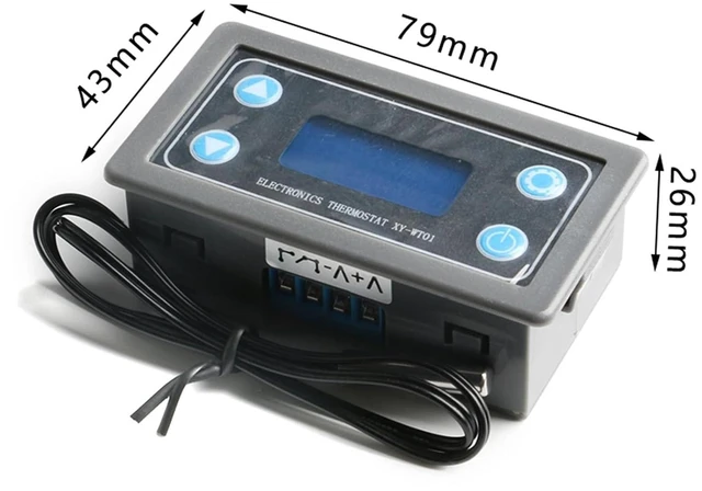 Alt view image 6 of 6 - XY-WJ01 DC12V LED Digital Time Delay Relay Module Programmable Timer Control Switch with LCD Display 0.01s-9999min Timing High/Low Level and Passive Trigger UART DC30V 10A/AC220V 5A