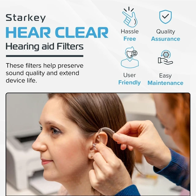 Alt view image 6 of 7 - Wax Guard Filters 1.5mm Receiver Diameter Earwax and Moisture Blocking Replacement Inserts Hearing Device Filter Kit with Cleaning Kit and Ear Tool for Daily Care 10 Pack / 80 Filters